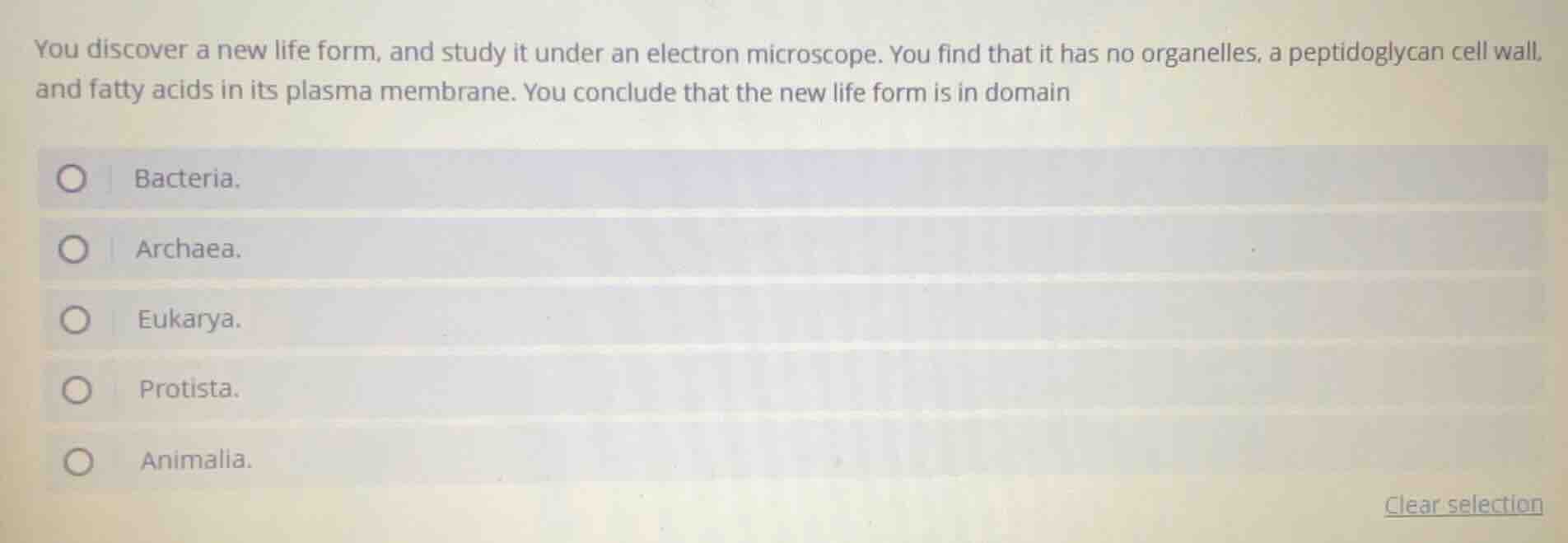 you discover a new life form, and study it under an electron microscope…
