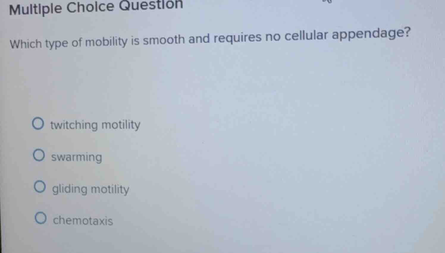 multiple choice question which type of mobility is smooth and requires …