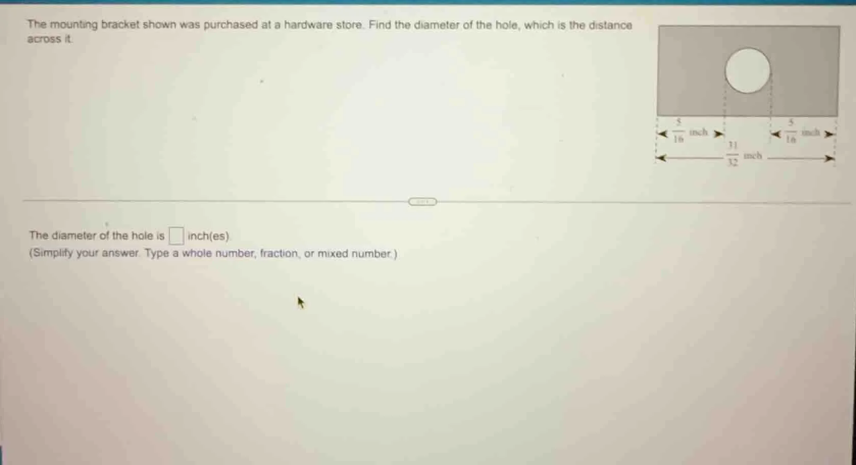 the mounting bracket shown was purchased at a hardware store. find the …