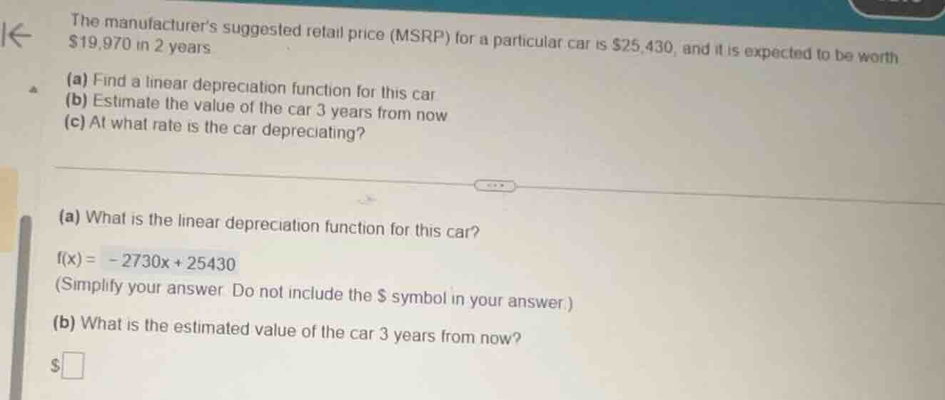the manufacturers suggested retail price (msrp) for a particular car is…
