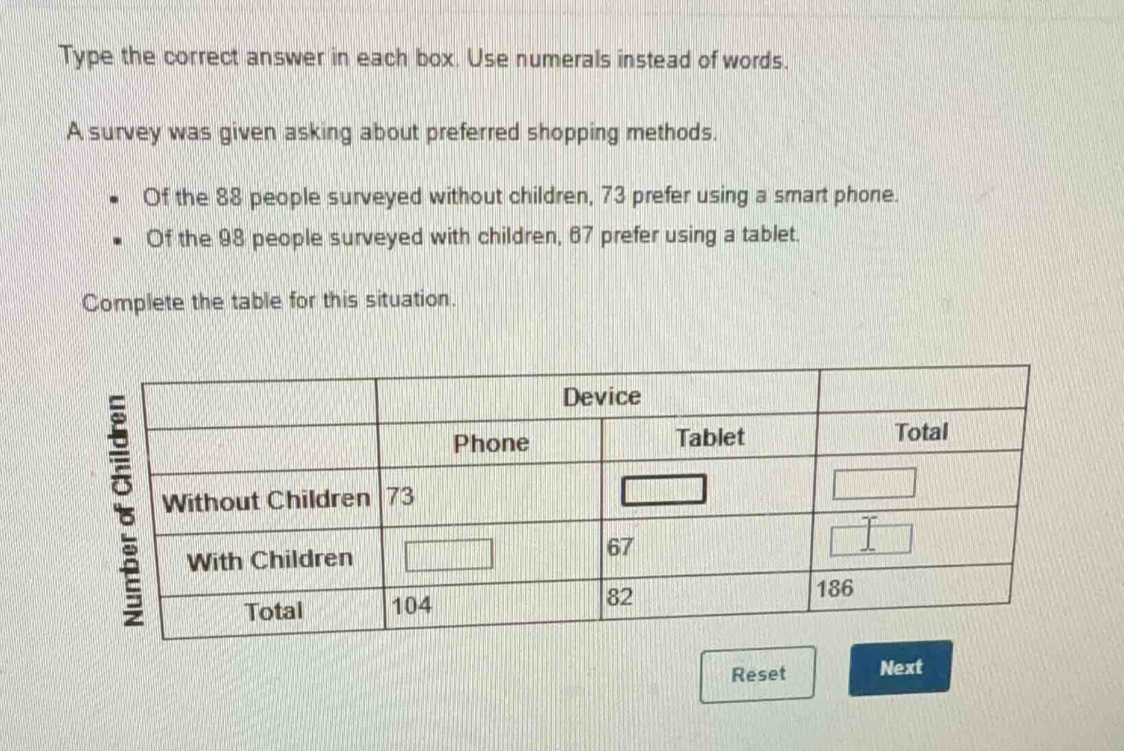 type the correct answer in each box. use numerals instead of words. a s…