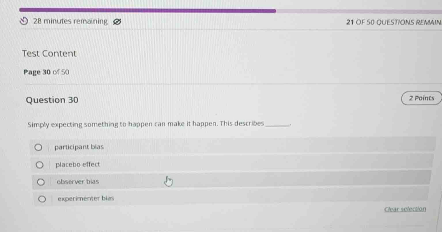test content page 30 of 50 question 30 2 points simply expecting someth…