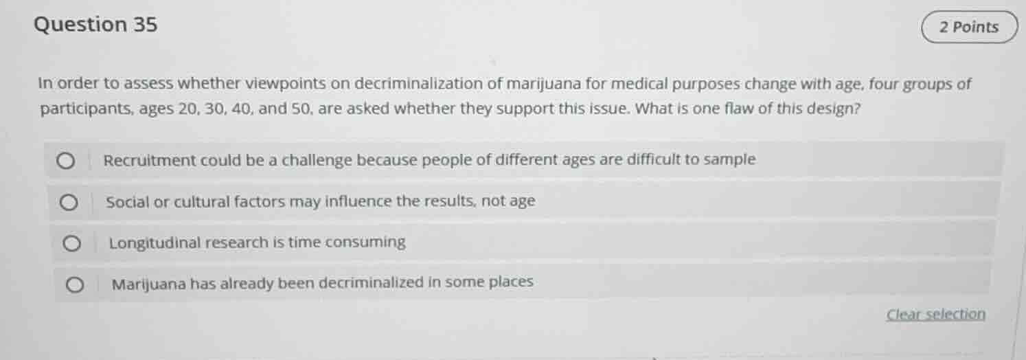question 35 2 points in order to assess whether viewpoints on decrimina…