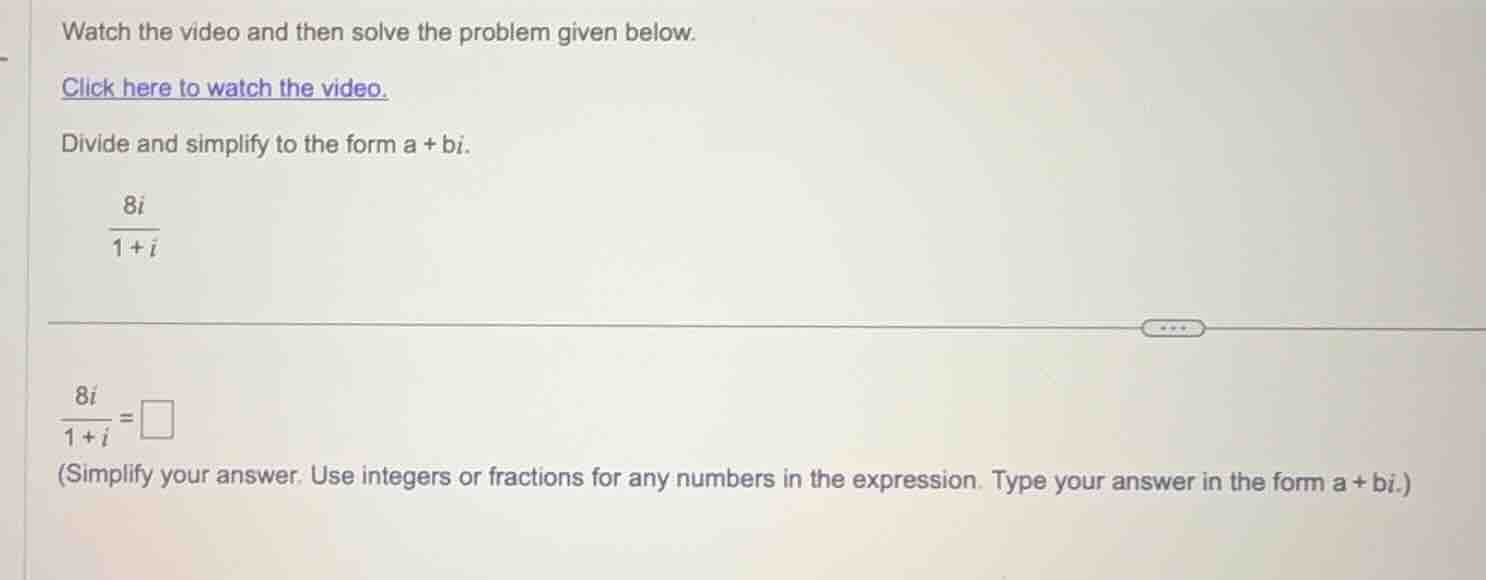 watch the video and then solve the problem given below. click here to w…
