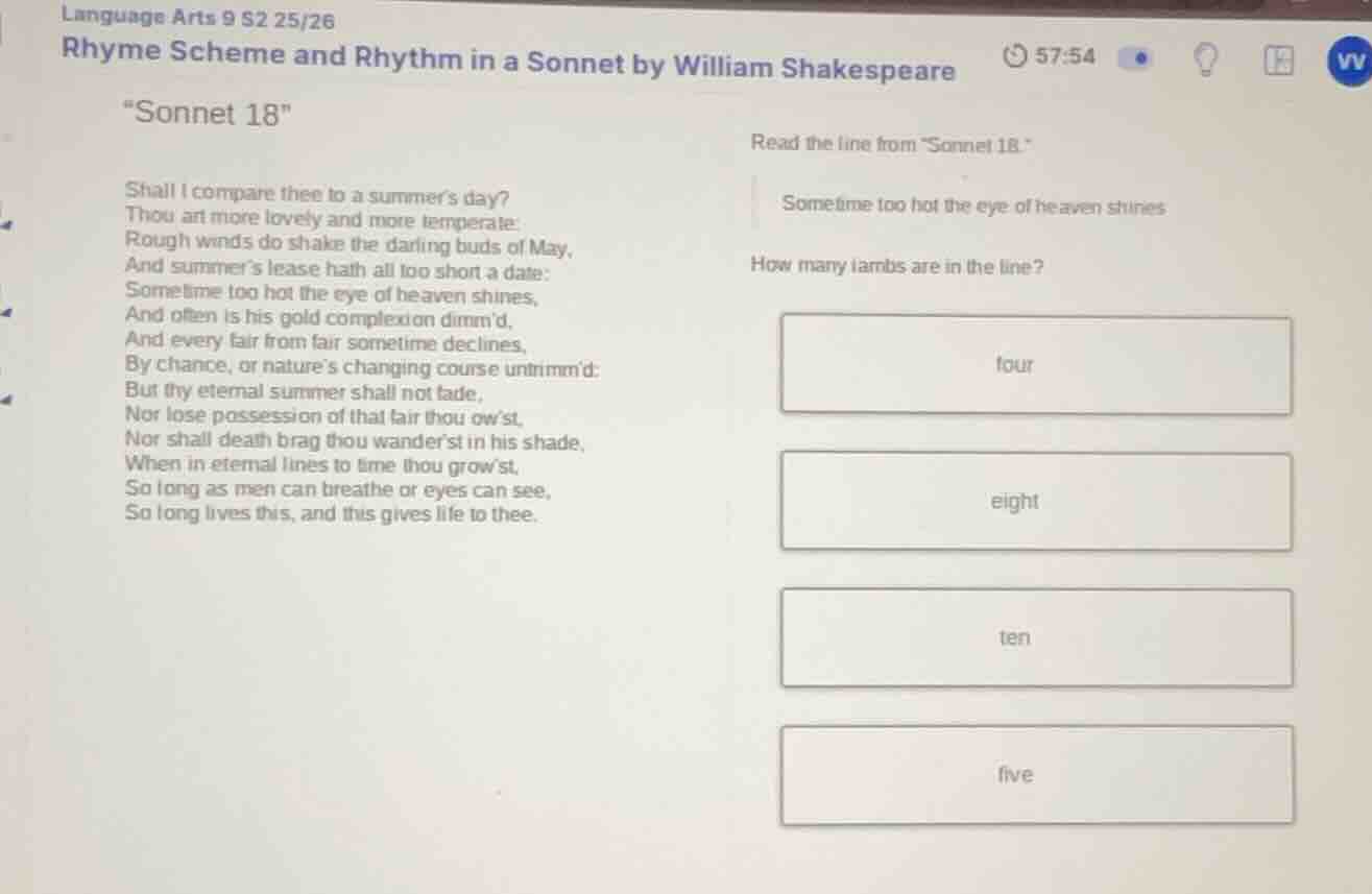 language arts 9 s2 25/26 rhyme scheme and rhythm in a sonnet by william…