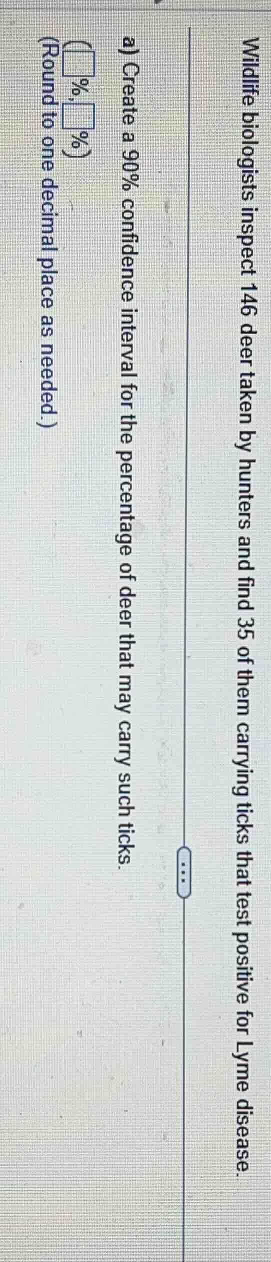 wildlife biologists inspect 146 deer taken by hunters and find 35 of th…