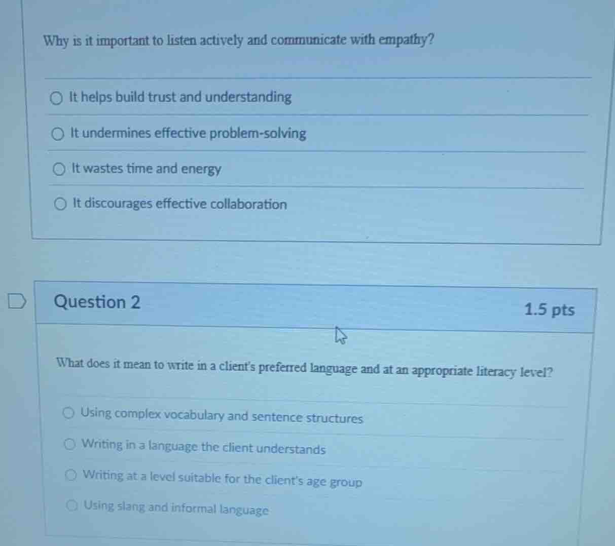 why is it important to listen actively and communicate with empathy? it…