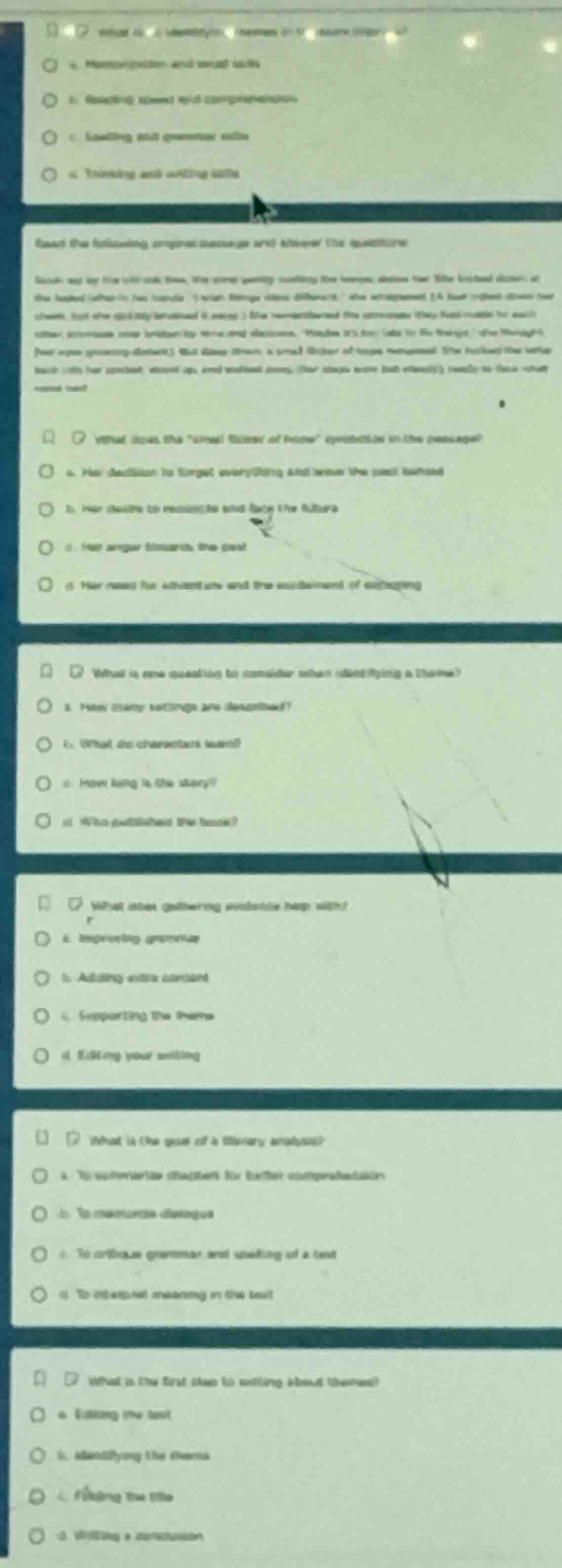 read the following original passage and answer the questions inside my …