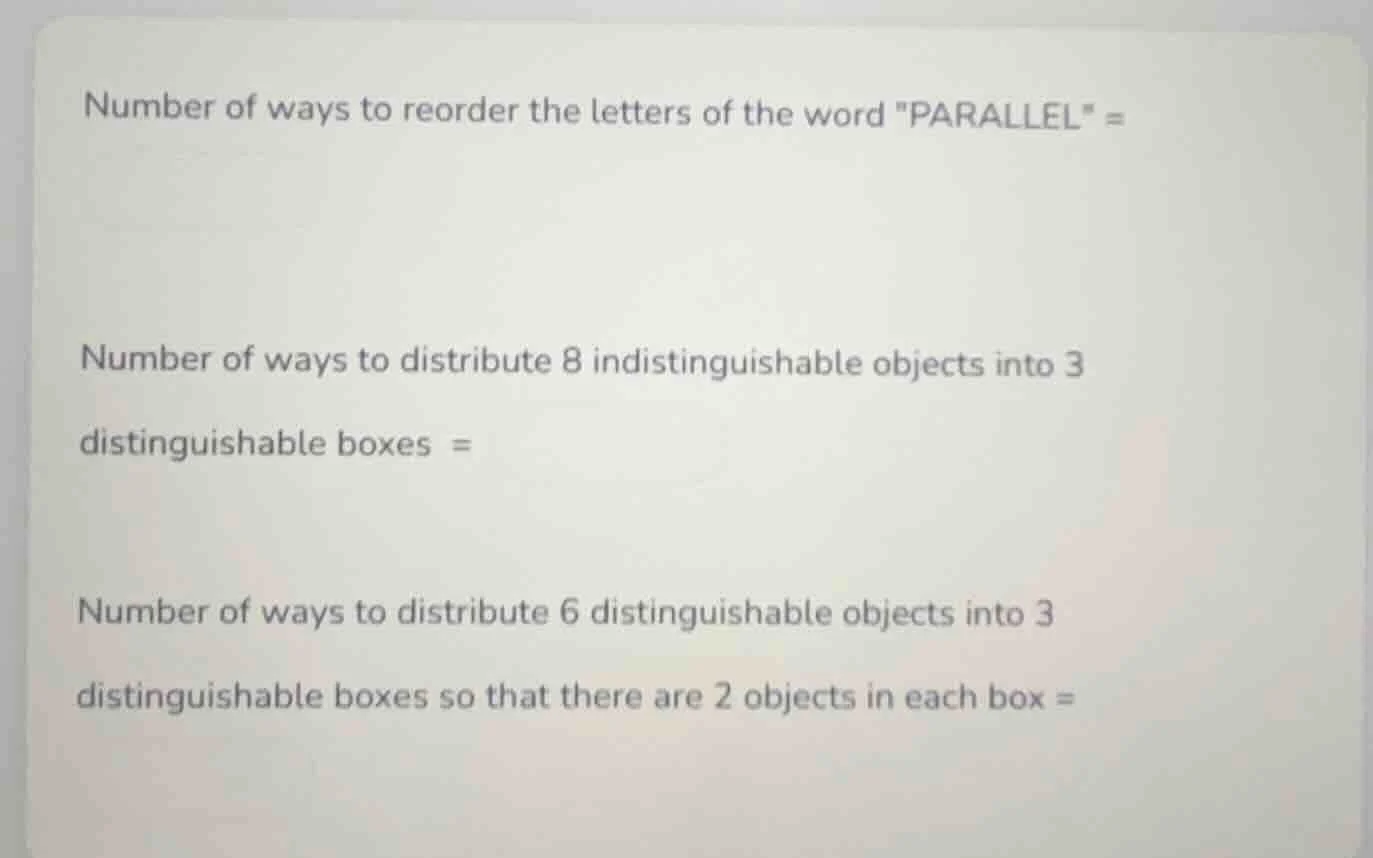 number of ways to reorder the letters of the word \parallel\ = number o…