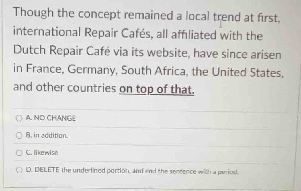 though the concept remained a local trend at first, international repai…