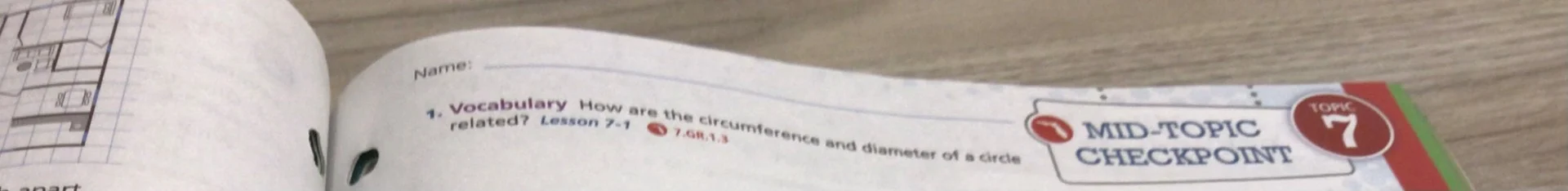 name: 1. vocabulary how are the circumference and diameter of a circle …