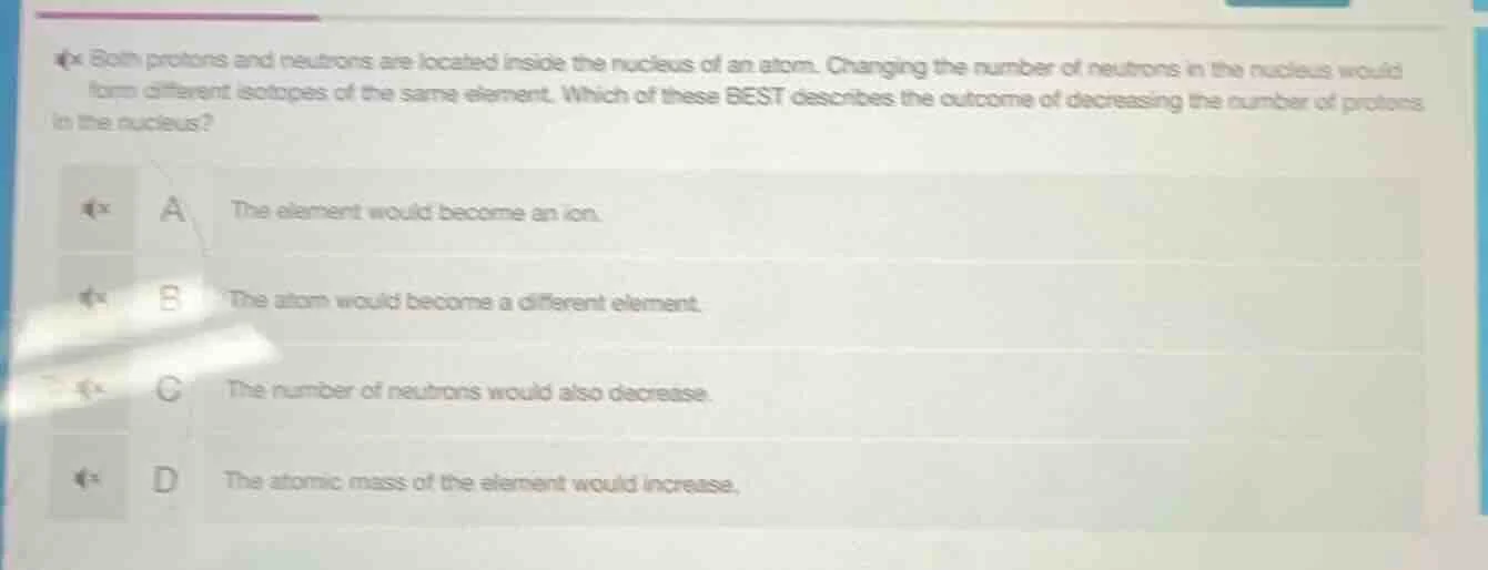 both protons and neutrons are located inside the nucleus of an atom. ch…