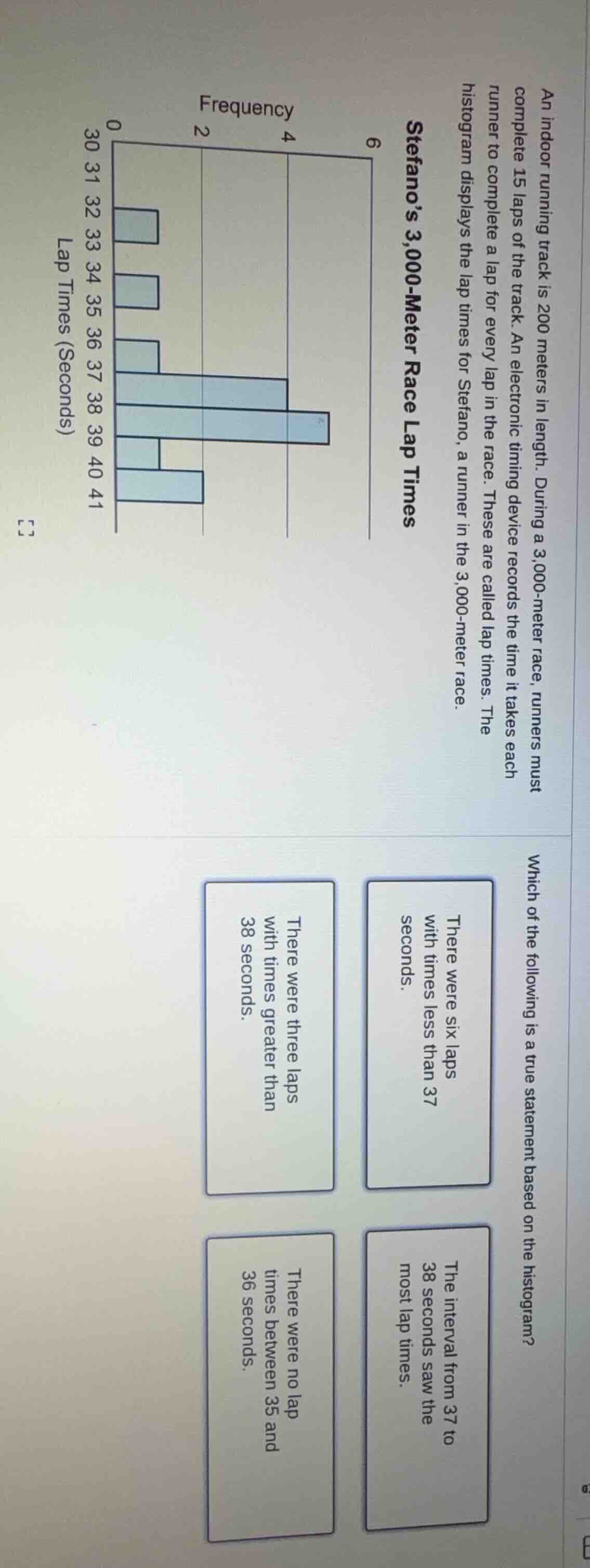 an indoor running track is 200 meters in length. during a 3,000 - meter…