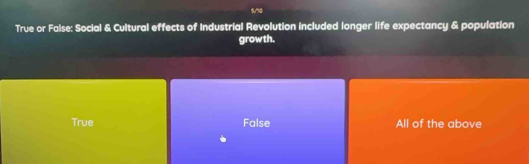 true or false: social & cultural effects of industrial revolution inclu…