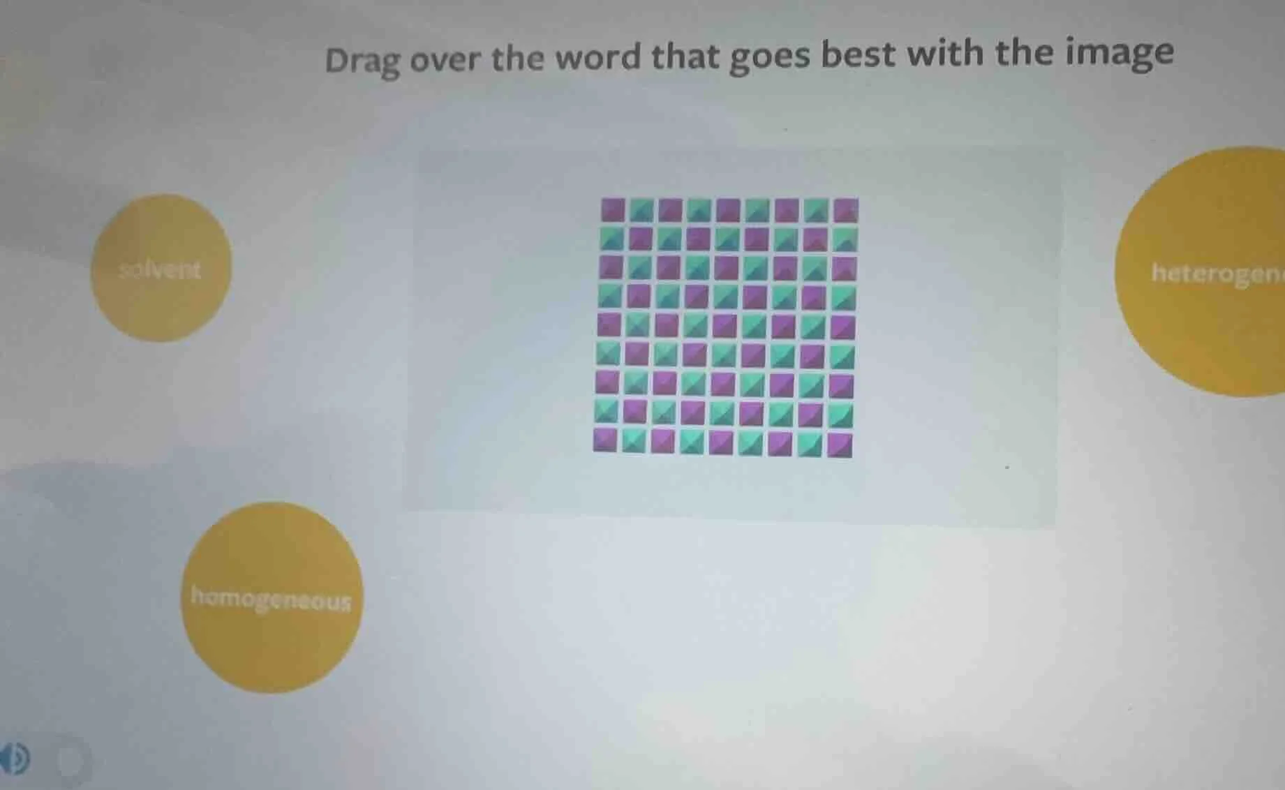 drag over the word that goes best with the image