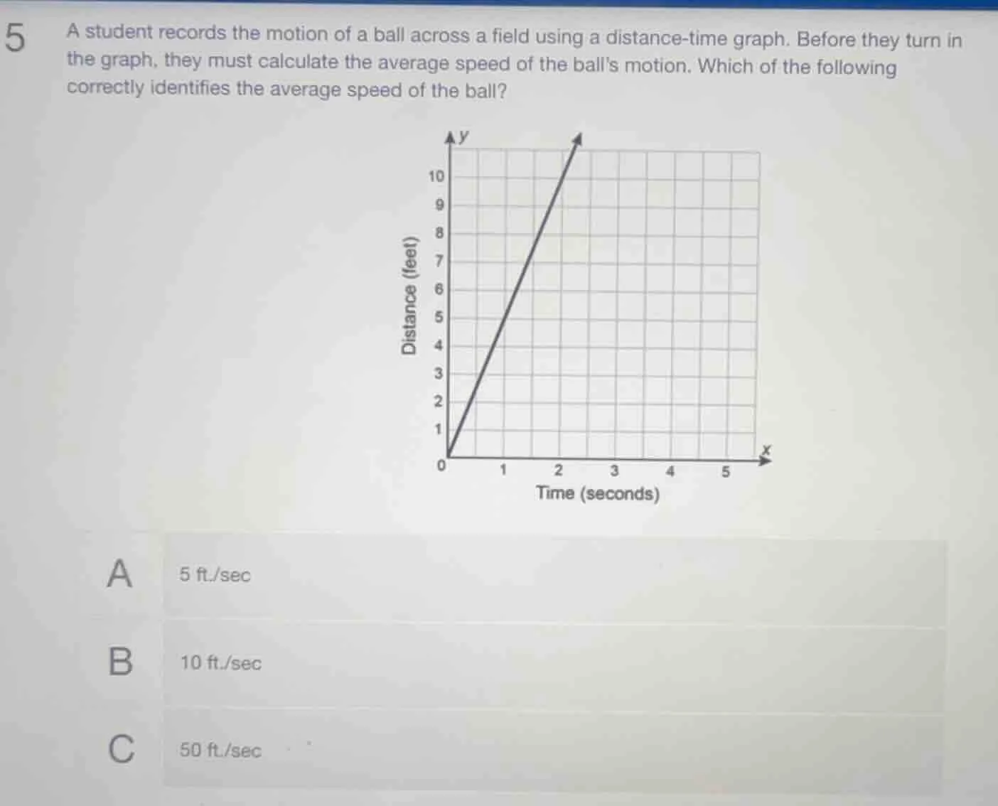 a student records the motion of a ball across a field using a distance …