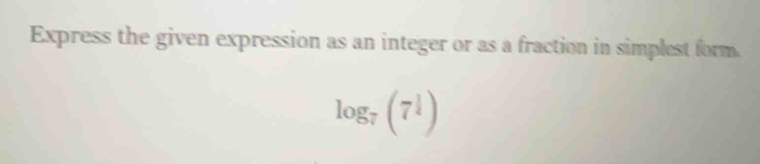 express the given expression as an integer or as a fraction in simplest…