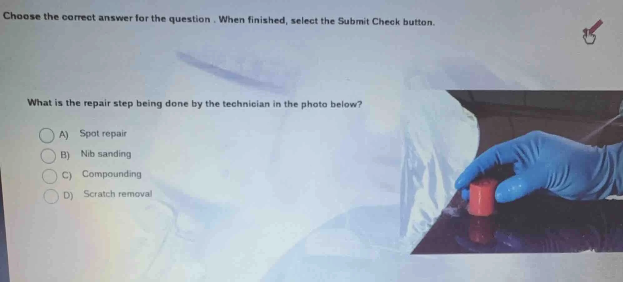 choose the correct answer for the question. when finished, select the s…