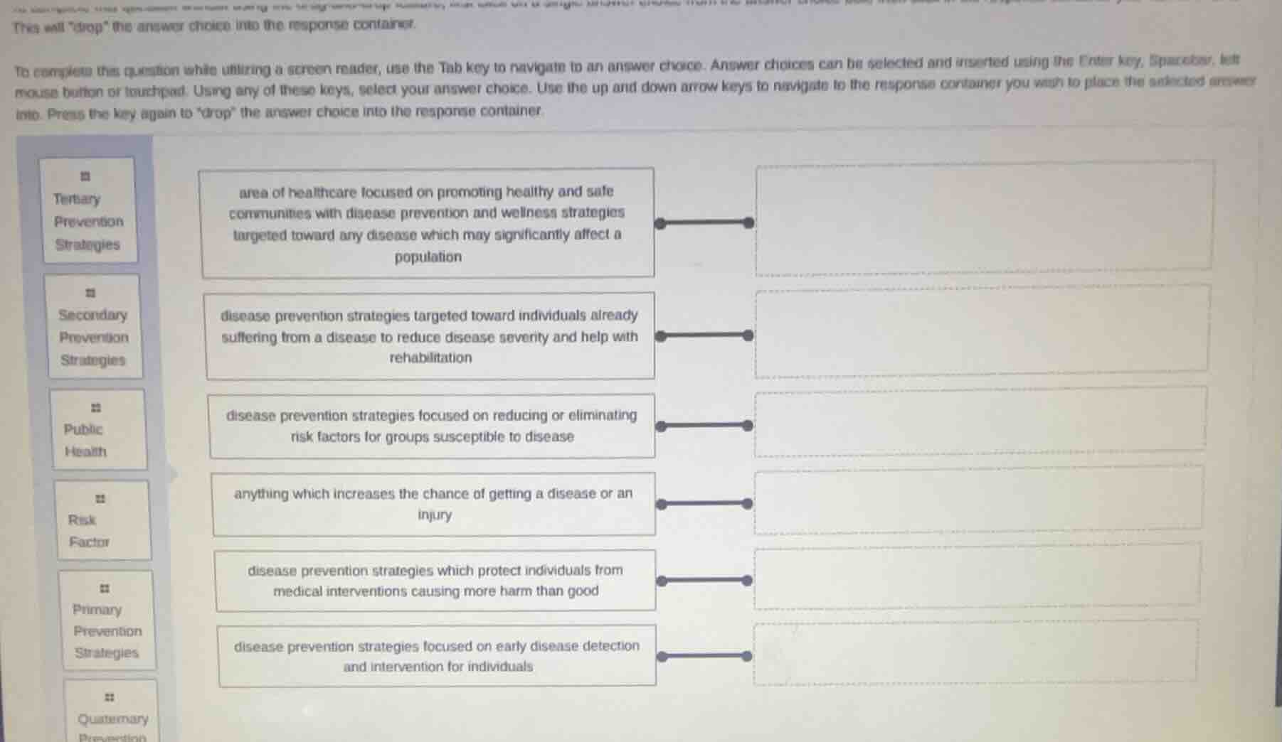 this will \drop\ the answer choice into the response container. to comp…