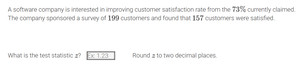 a software company is interested in improving customer satisfaction rat…