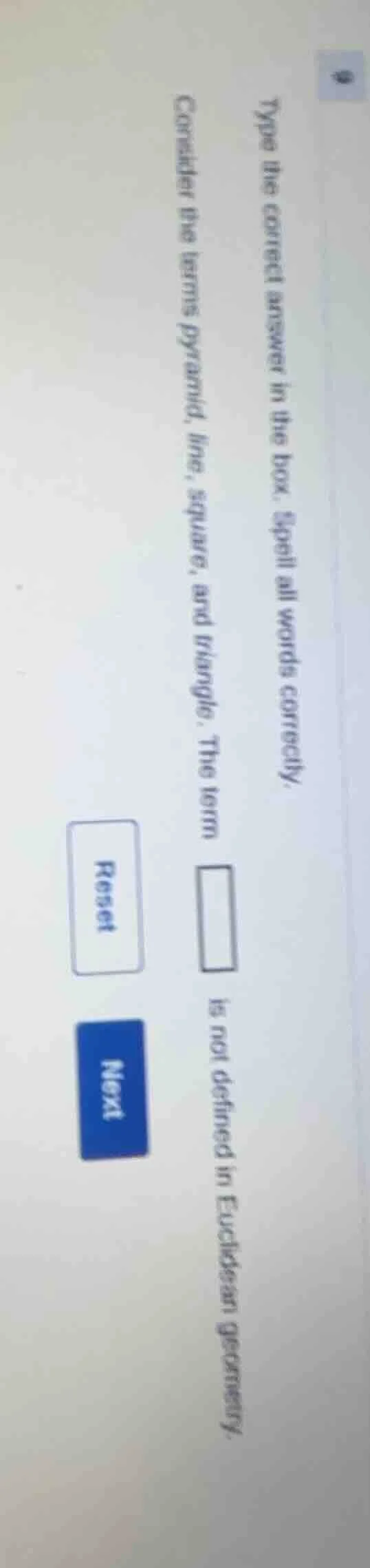 type the correct answer in the box. spell all words correctly. consider…