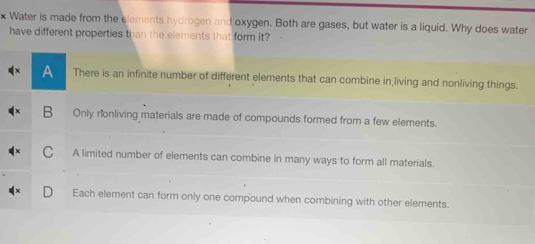 water is made from the elements hydrogen and oxygen. both are gases, bu…