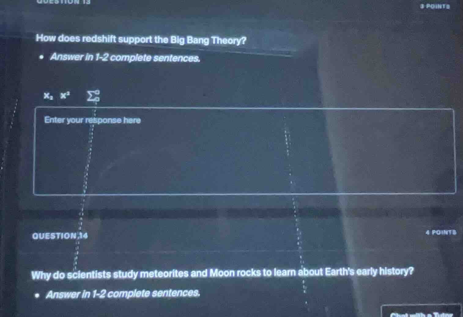 question 13 3 points how does redshift support the big bang theory? - a…