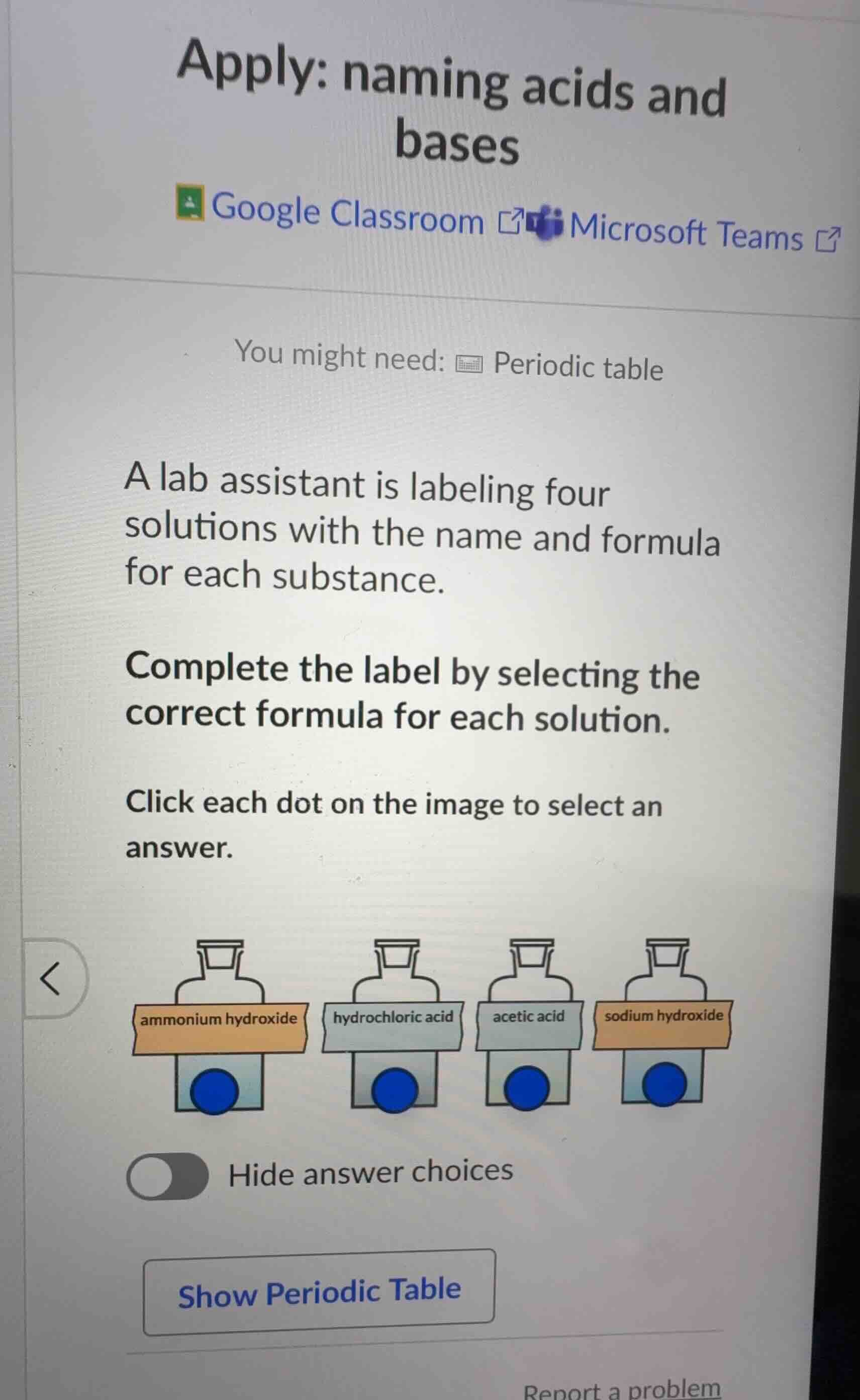 apply: naming acids and bases google classroom microsoft teams you migh…