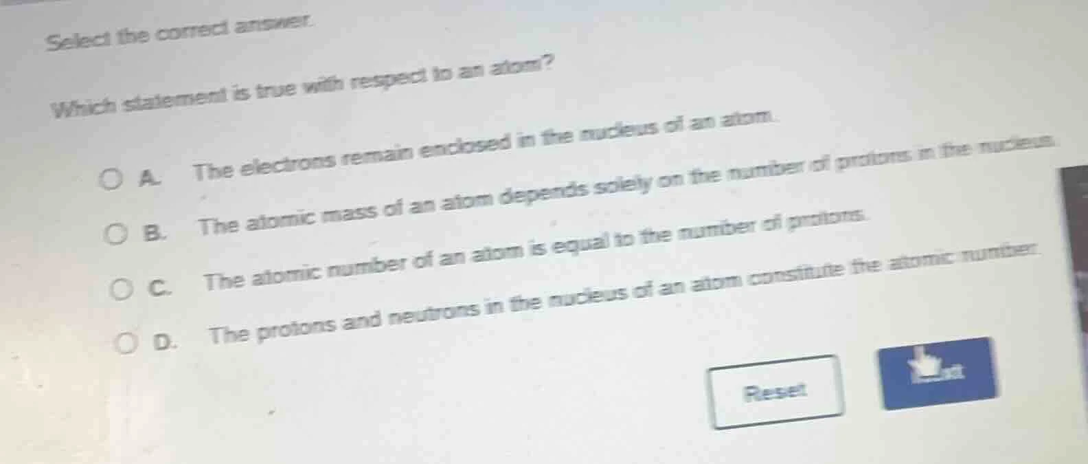 select the correct answer. which statement is true with respect to an a…