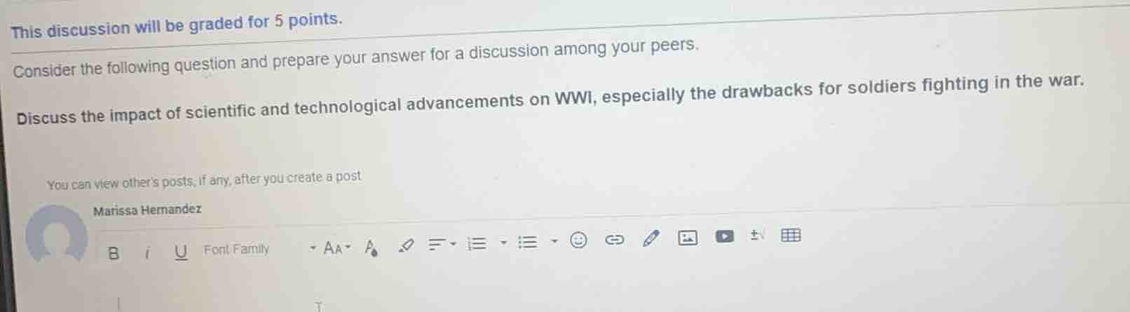 this discussion will be graded for 5 points. consider the following que…