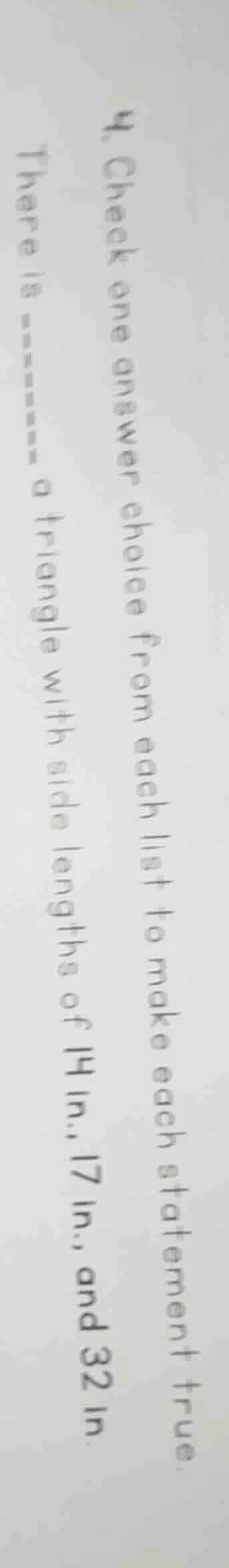 4. check one answer choice from each list to make each statement true. …
