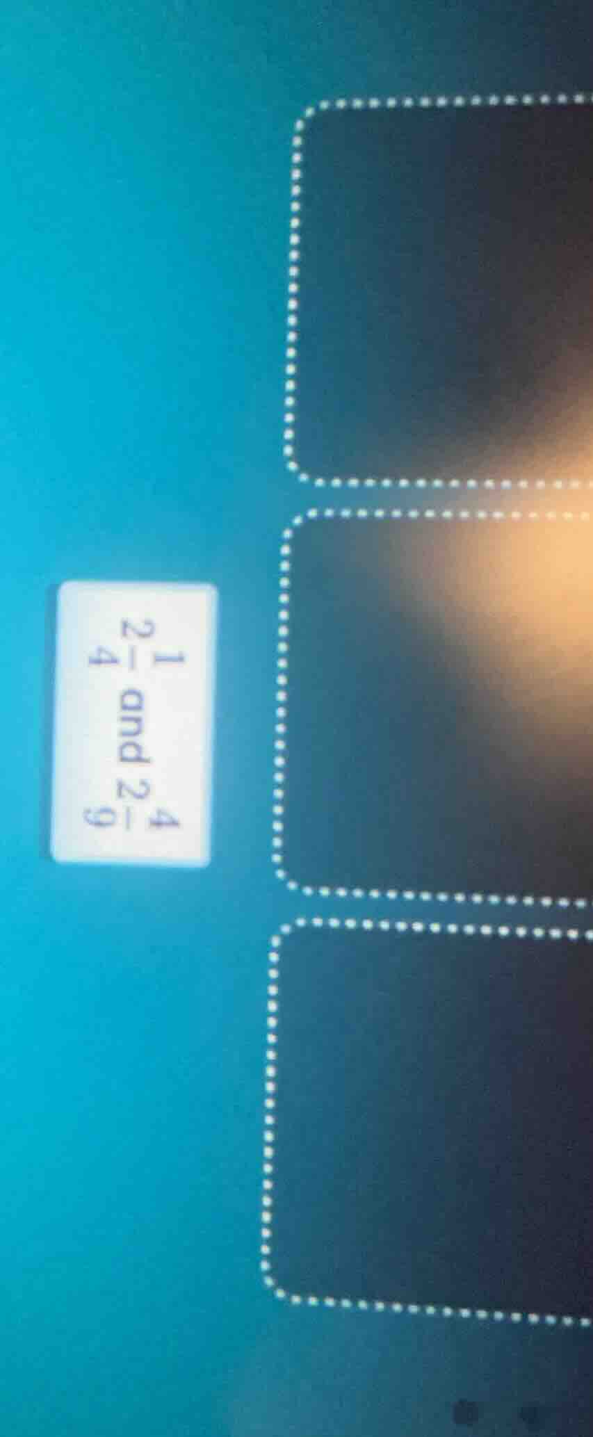 1\\frac{2}{4} and 2\\frac{4}{9}