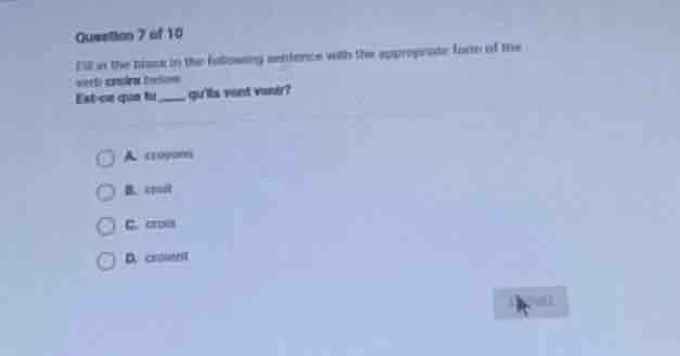 question 7 of 10 fill in the blank in the following sentence with the a…