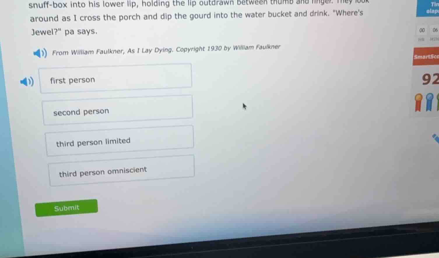 snuff-box into his lower lip, holding the lip outdrawn between thumb an…