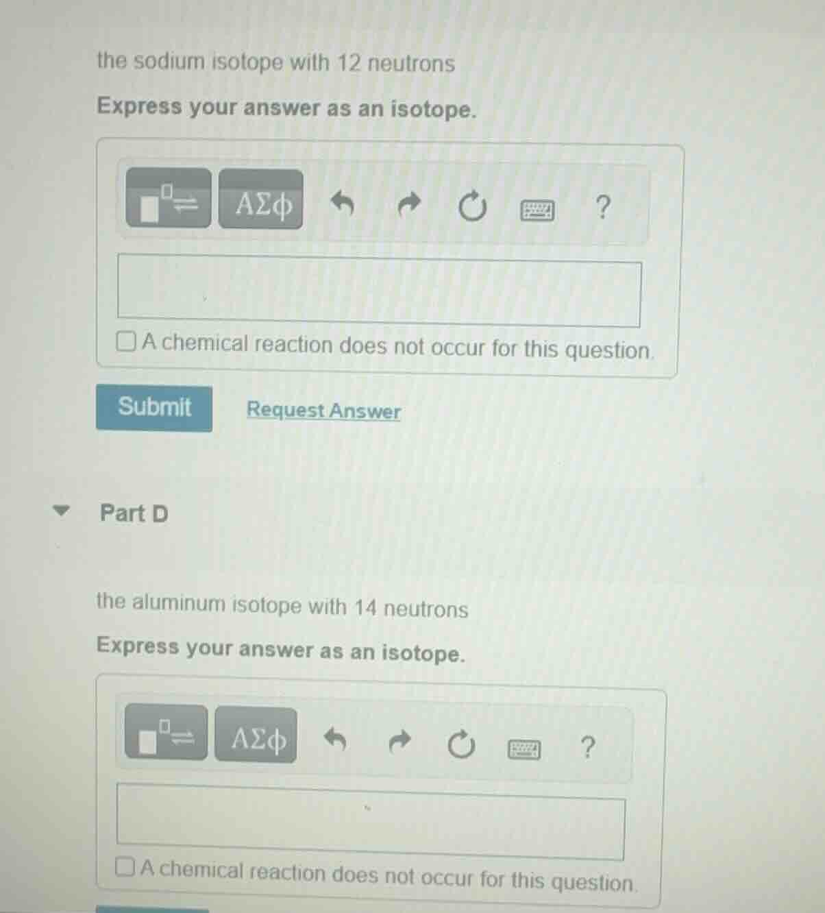 the sodium isotope with 12 neutrons express your answer as an isotope. …