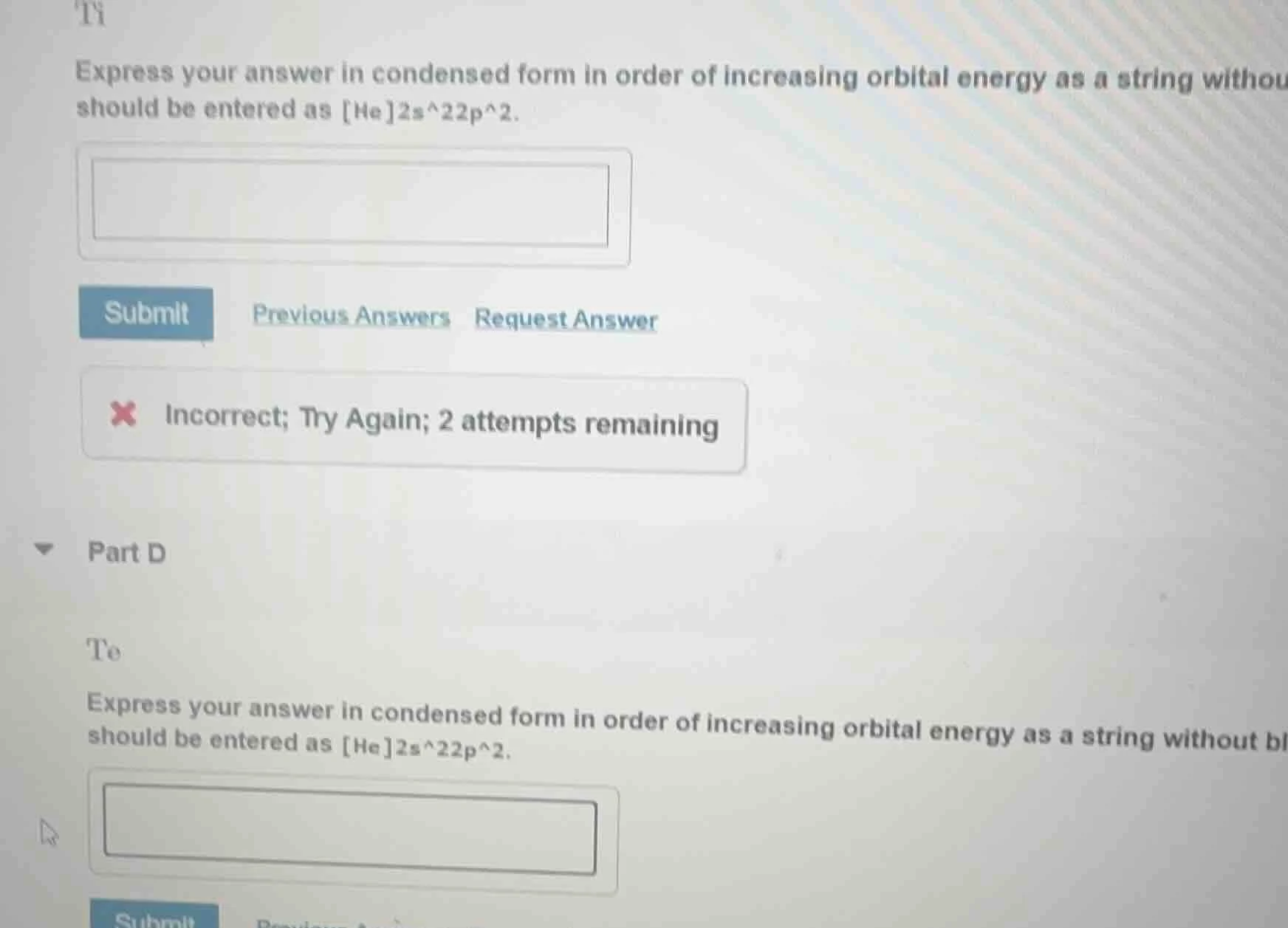 part d te express your answer in condensed form in order of increasing …