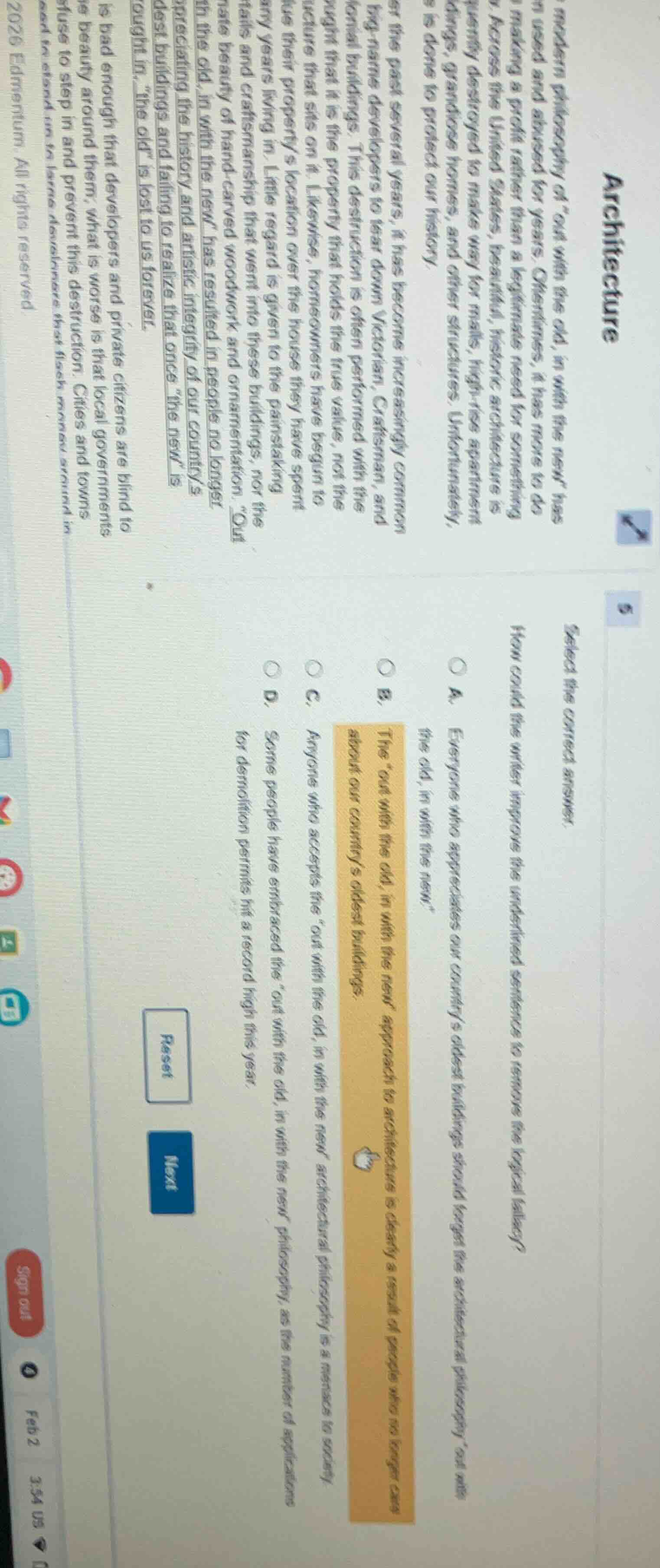 architecture modern philosophy of “out with the old, in with the new” h…