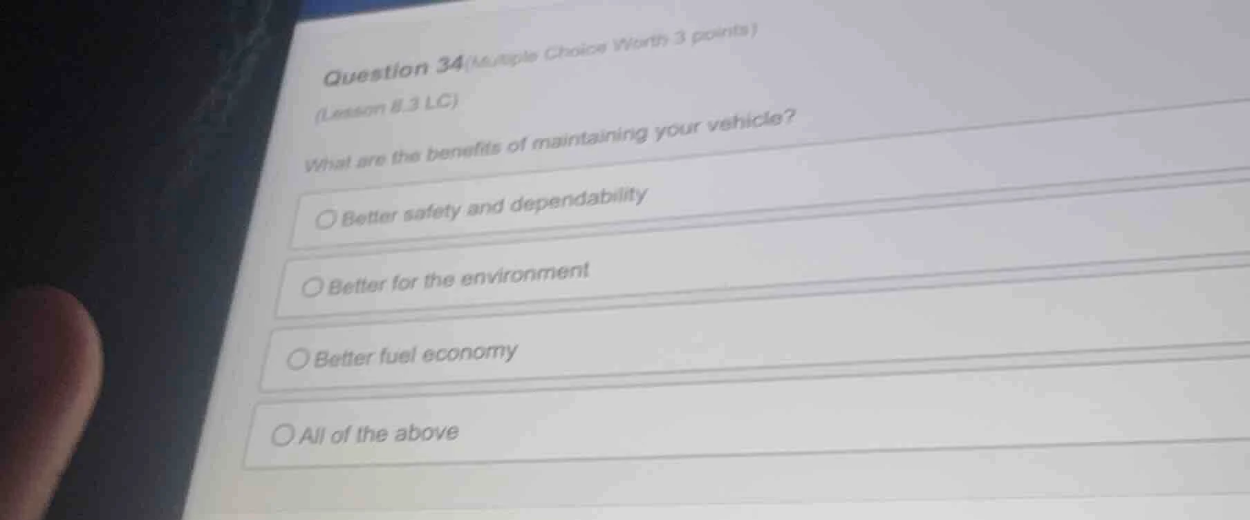 question 34 (multiple choice worth 3 points) (lesson 8.3 lc) what are t…