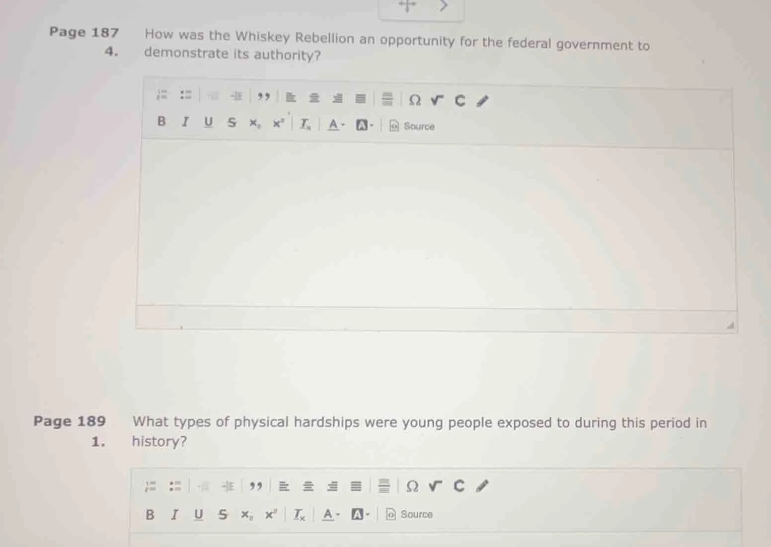 page 187 4. how was the whiskey rebellion an opportunity for the federa…