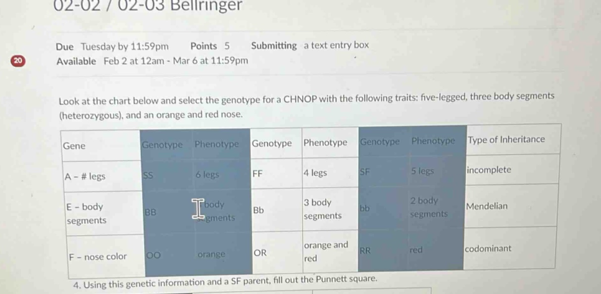 02-02 / 02-03 bellringer due tuesday by 11:59pm points 5 submitting a t…