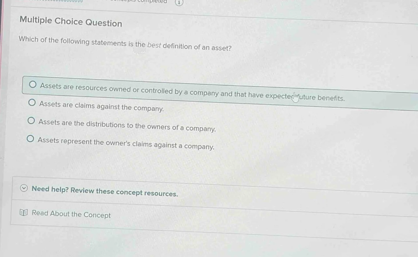 multiple choice question which of the following statements is the best …