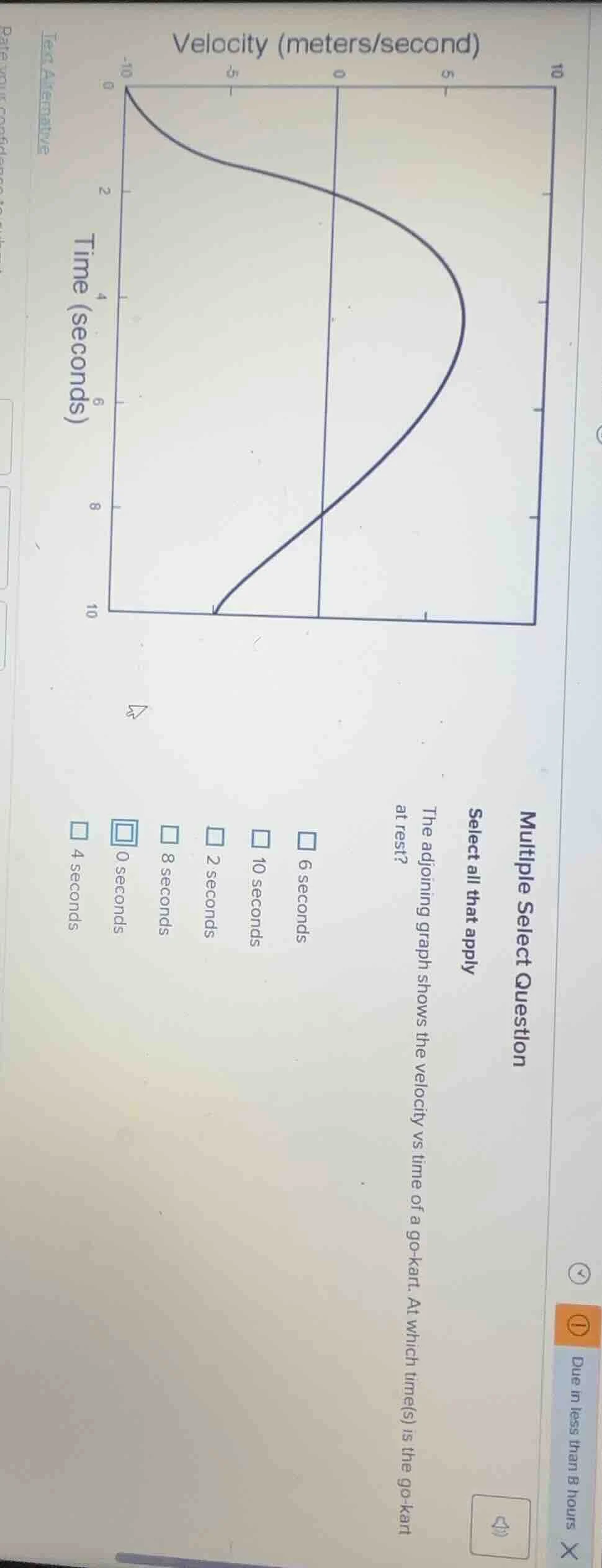multiple select question select all that apply the adjoining graph show…