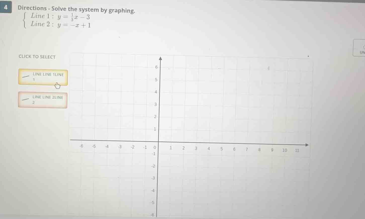 4 directions - solve the system by graphing. \\(\\begin{cases}\\text{li…