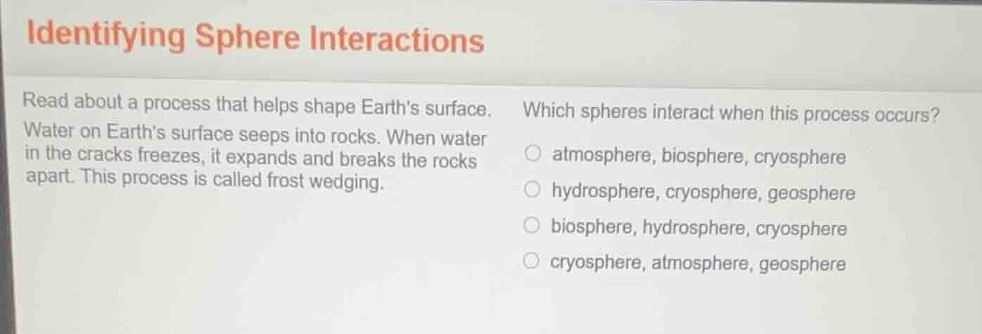 identifying sphere interactions read about a process that helps shape e…