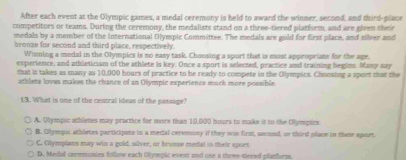 after each event at the olympic games, a medal ceremony is held to awar…