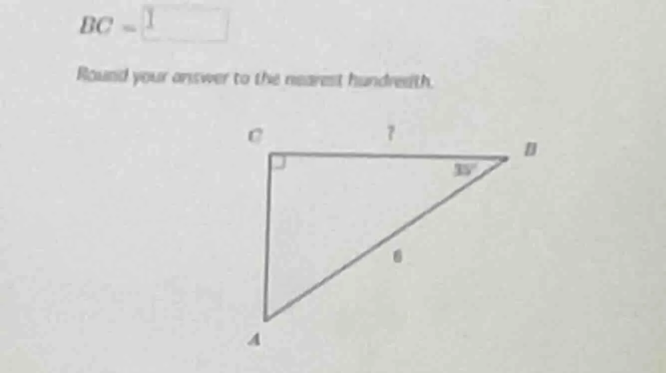 bc = round your answer to the nearest hundredth.