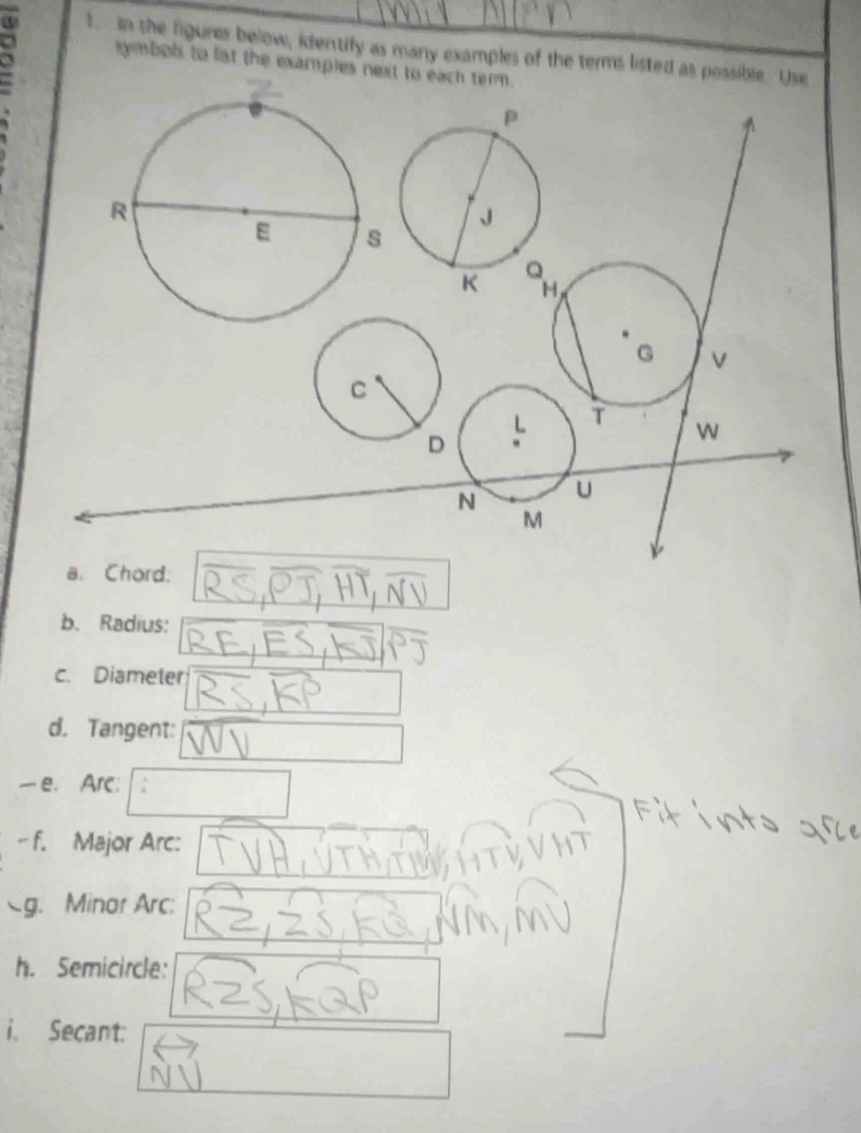 1. in the figures below, identify as many examples of the terms listed …