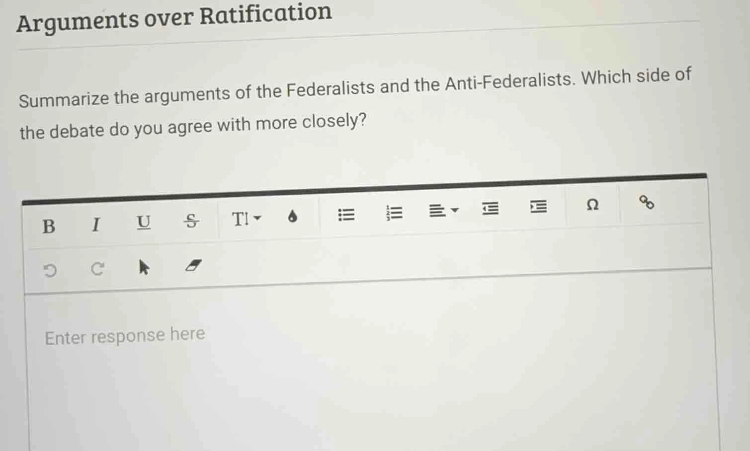 arguments over ratification summarize the arguments of the federalists …