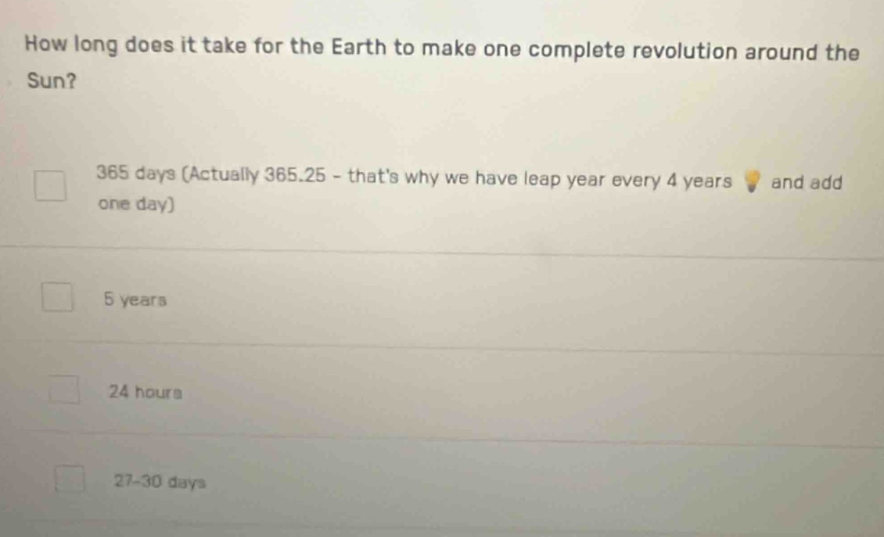 how long does it take for the earth to make one complete revolution aro…