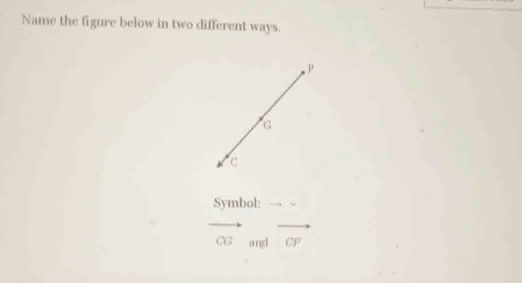 name the figure below in two different ways. symbol: cg angl cp